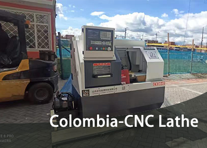 Colombian customer received CNC lathe CK0640