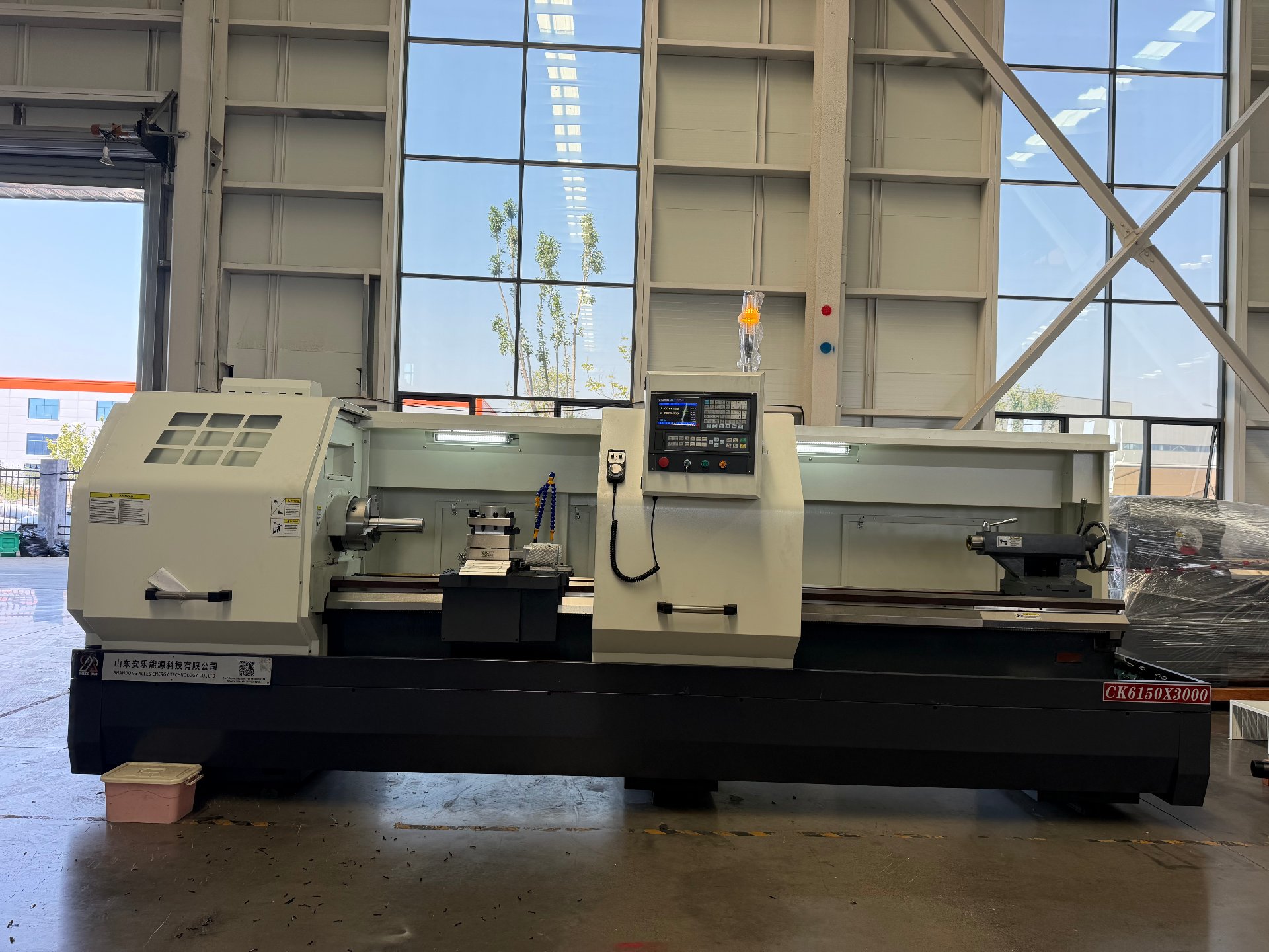 ALCK6150×3000 CNC lathe during pre-shipment inspection