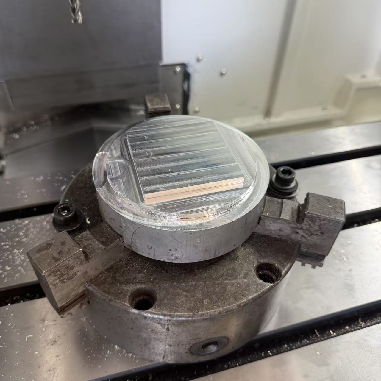 Test piece machined during the acceptance procedure