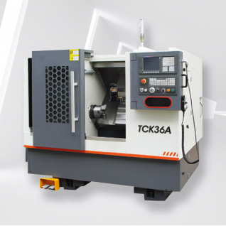 مخرطة CNC ذات السرير المائل آلة تحول TCK36A